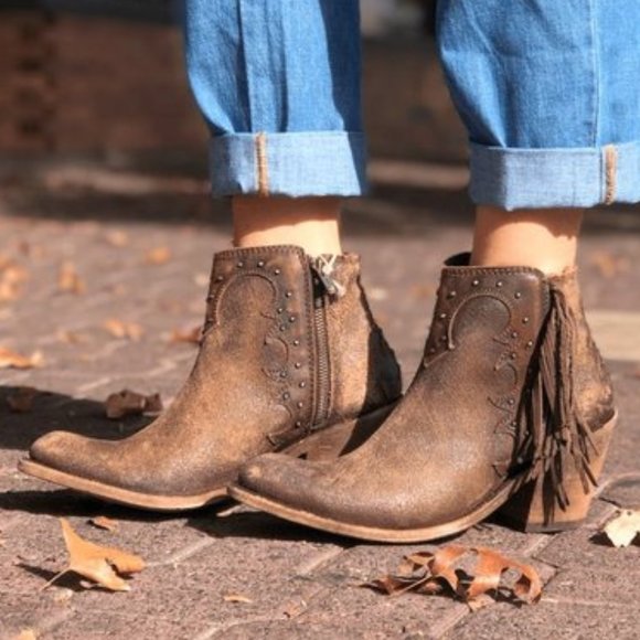 NEW Liberty Black Lana Napa Cobre fringe bootie (7) - Picture 13 of 14